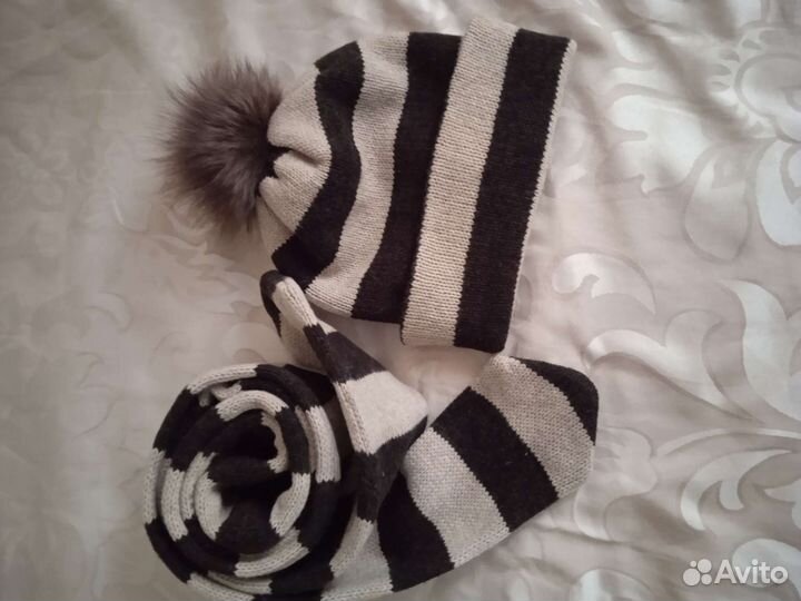 Комплект шапка и шарф