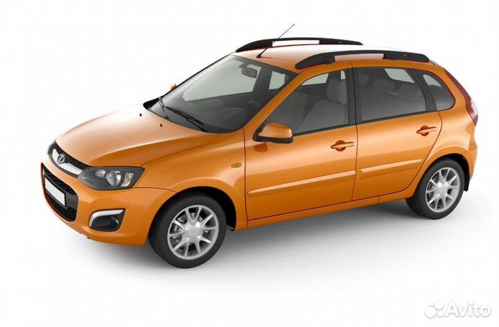 Рейлинги Калина хетчбэк с поперечинами черный