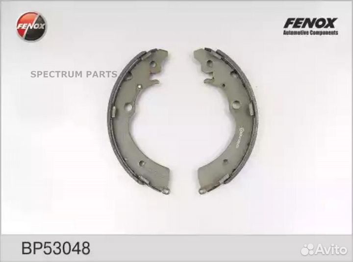 Колодки тормозные барабанные зад прав/лев fenox BP