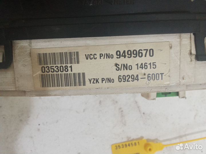Панель приборов Volvo Хс70 2005 9499670