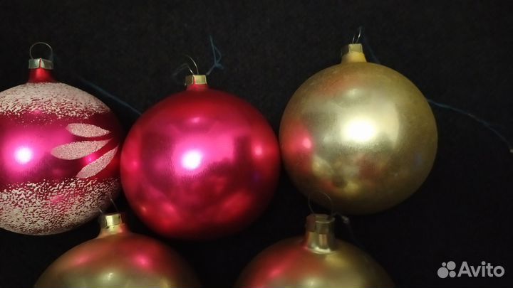 Набор елочных шаров СССР