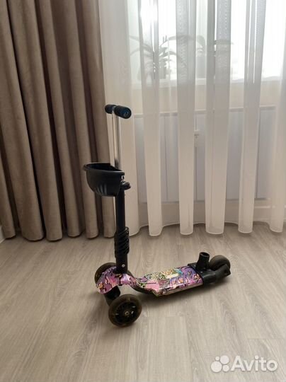 Самокат детский трехколесный бу