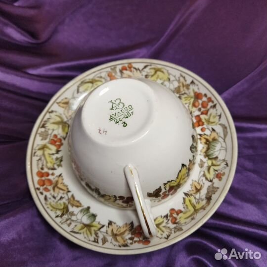 Чайная пара Дулево 1955