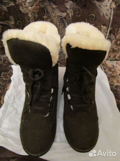 Ботинки женские замшевые