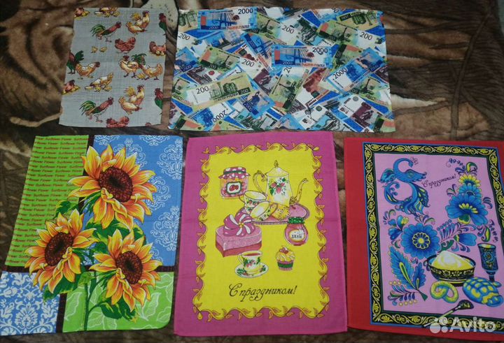 Вафельные полотенца новые