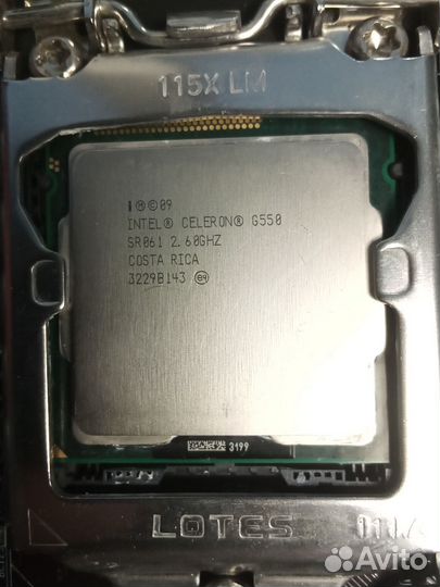 Материнская плата с процессором