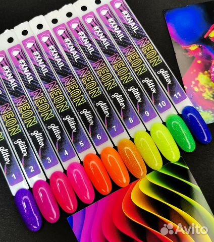 Xnail, Гель-лак neon Glitter