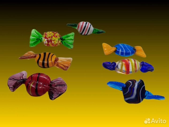 П.5839 Муранское стекло Конфеты в ассортименте
