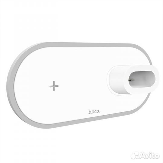 Зу Беспроводное Hoco CW21 Wisdom 3-in-1 (white)