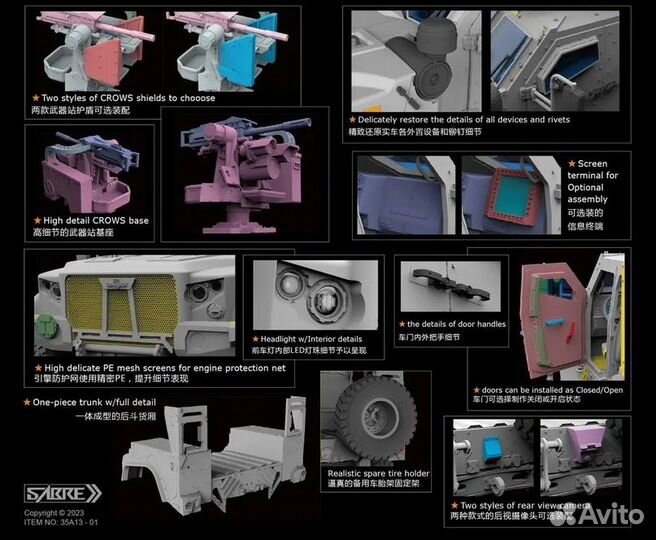 Sabre 35A13 1/35 Комплектация стандарт и премиум