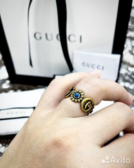 Кольцо gucci GG