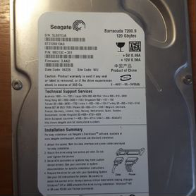 Жесткий диск Б/У seagate barracuda 7200.9 120GB