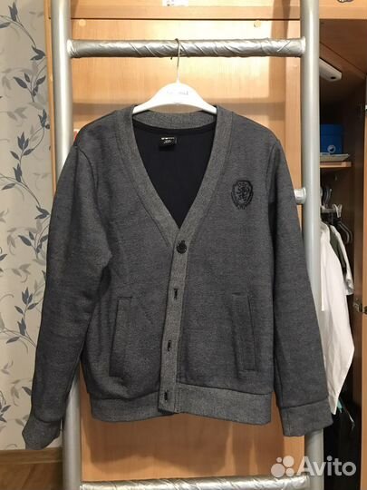 Рубашка и кардиган для мальчика 134