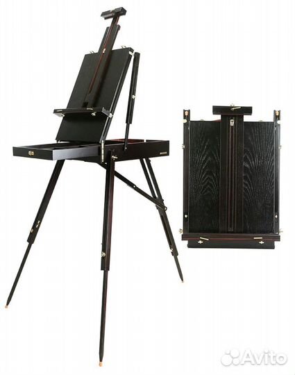 Мольберт с этюдным ящиком переносной складной