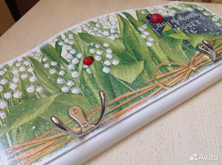 Вешалка для полотенец/ключница, новая