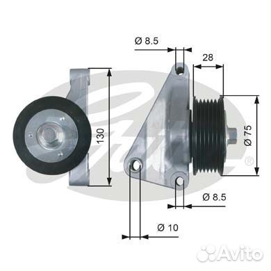 Направляющий ролик привода вспомогательных агрегат