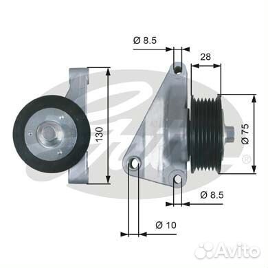 Направляющий ролик привода вспомогательных агрегат
