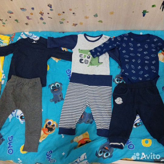 Детские вещи пакетом для мальчика 68-80