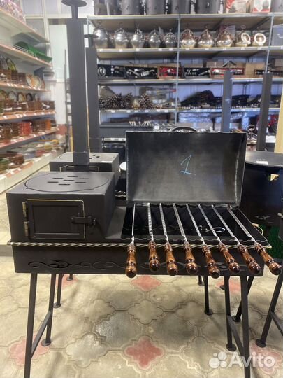 Мангал с крышкой