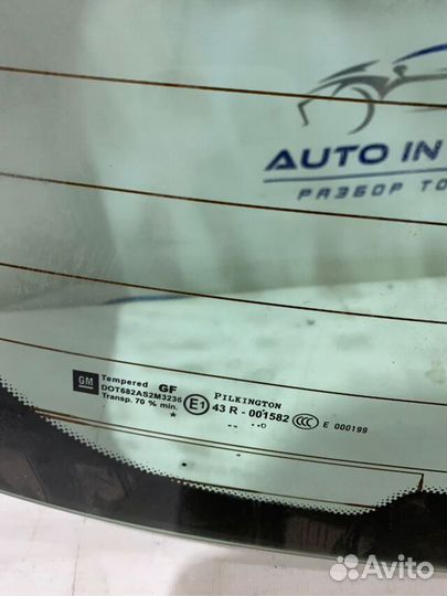 Стекло крышки багажника opel astra J 1.6 aкпп