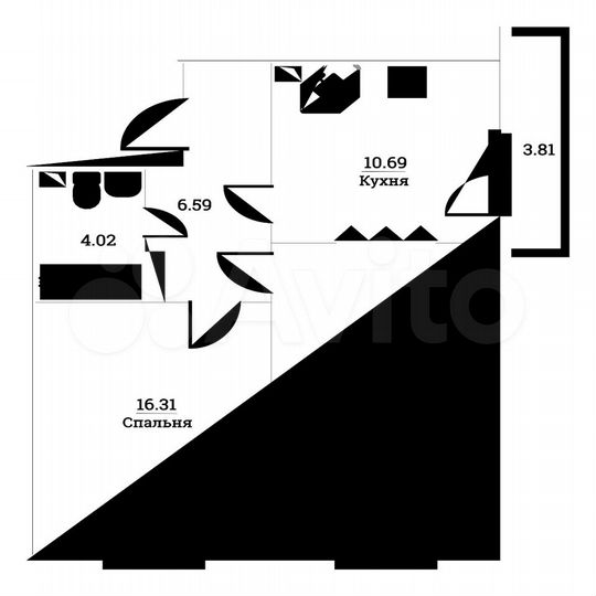 2-к. квартира, 57,4 м², 2/14 эт.