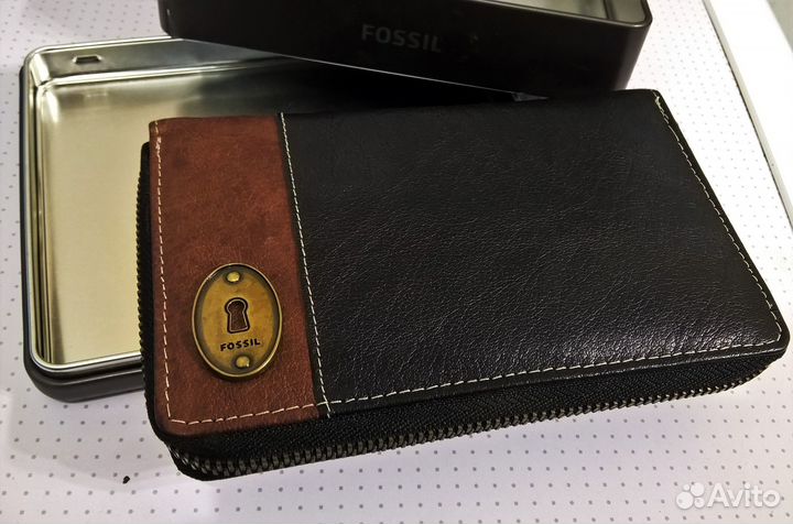 Кошелек нат. кожа бренда Fossil (США)