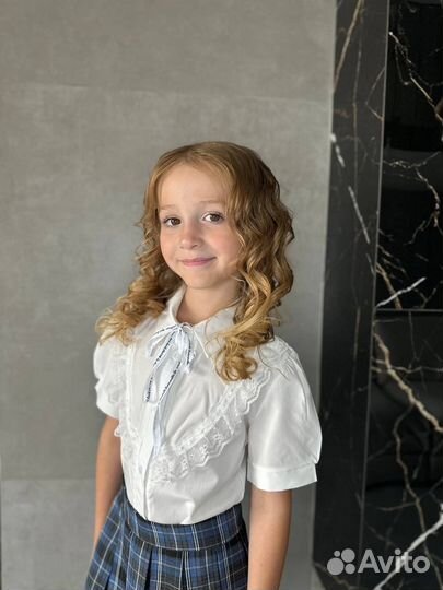 Блузка рубашка школа детская