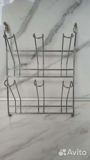 Полка угловая и под стаканы для рейлинга