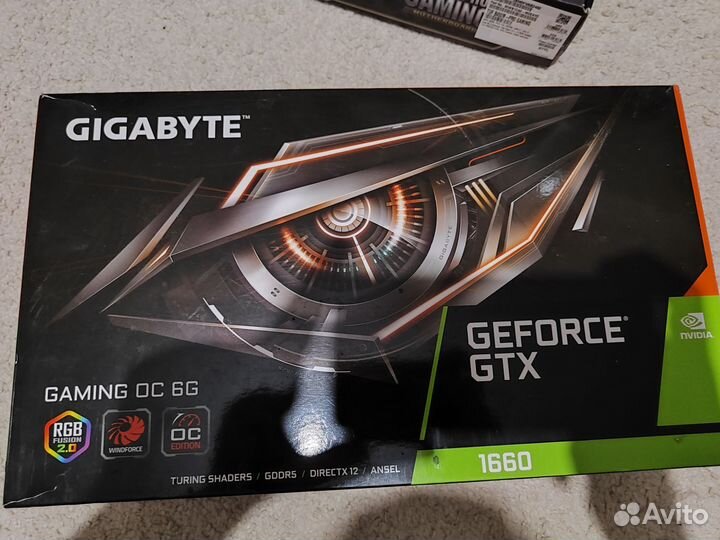 Видеокарта gtx 1660