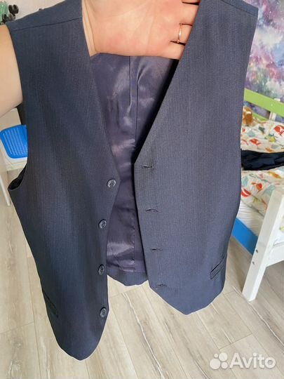 Школьный костюм для мальчика 140 синий