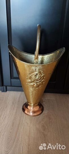 Зонтница, кашпо латунь, медь Голландия