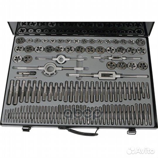 Набор метчиков и плашек М2 - М18, 110 предметов