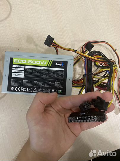 Хороший блок питания Aero cool ECO 500w