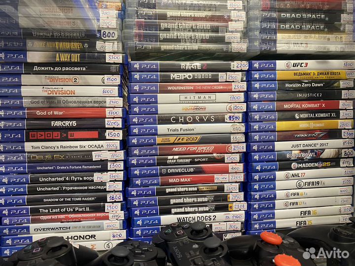 Игровые диски на ps4