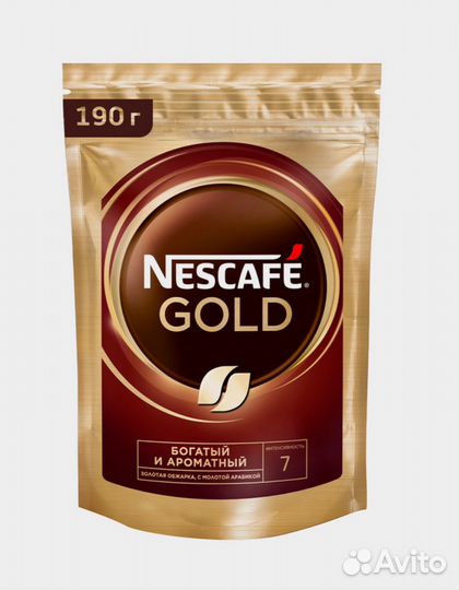 Кофе Nescafe gold натуральный сублимированный