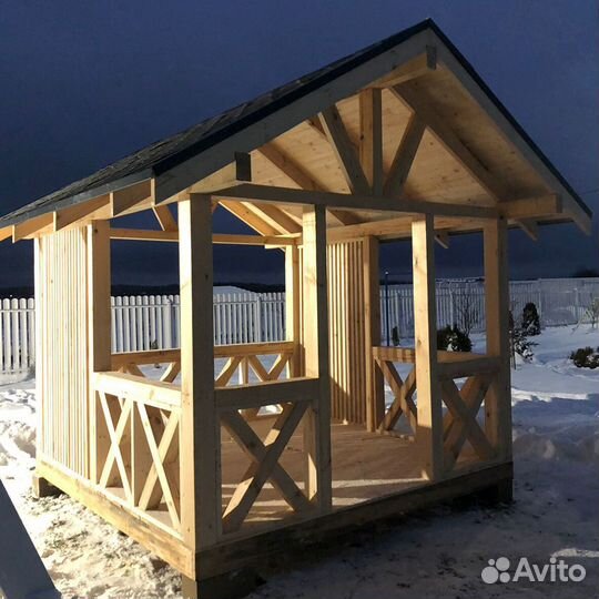 Беседка дачная. Сборка бесплатно