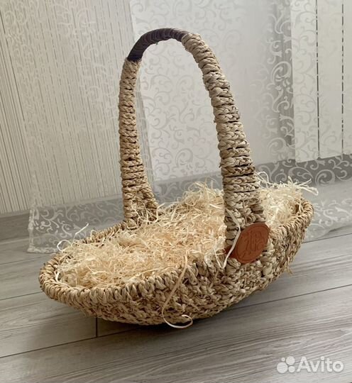 Козина плетеная овальная