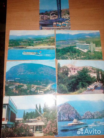 Старые открытки Крым Ленинград Рига 60-80 гг