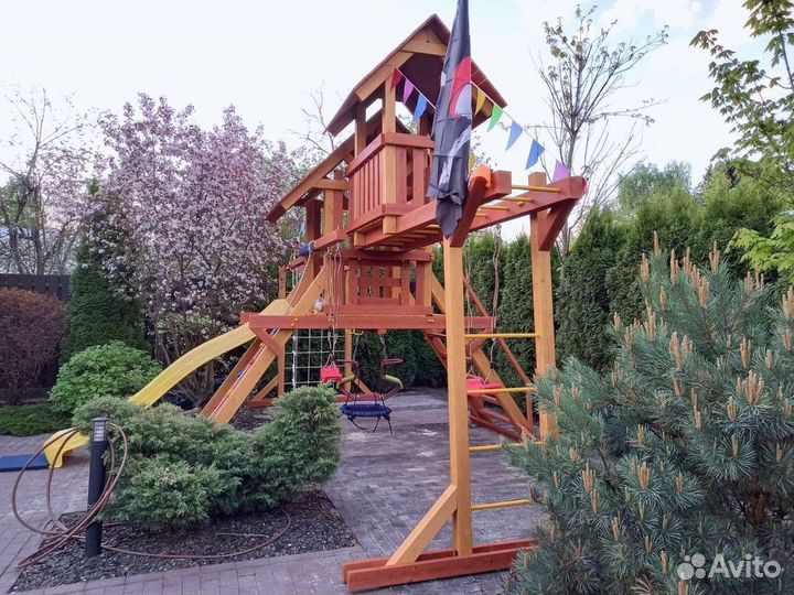 Игровой комплекс качель лодочка дуэт гнездо