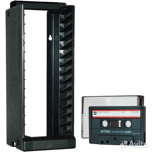 Стойка для аудиокассет ак-14 сборная, черная новая