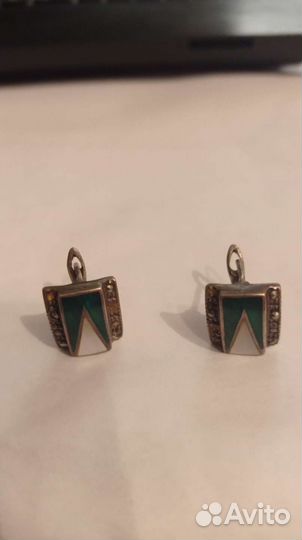 Серьги серебро 925 проба