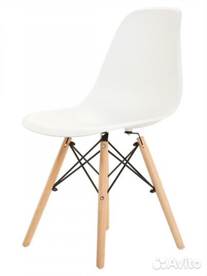 Стул в стиле eames DSW, молочный, 1 шт