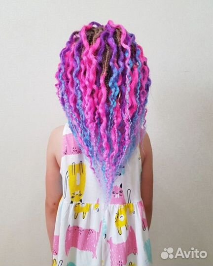 Афрплетение косы дреды