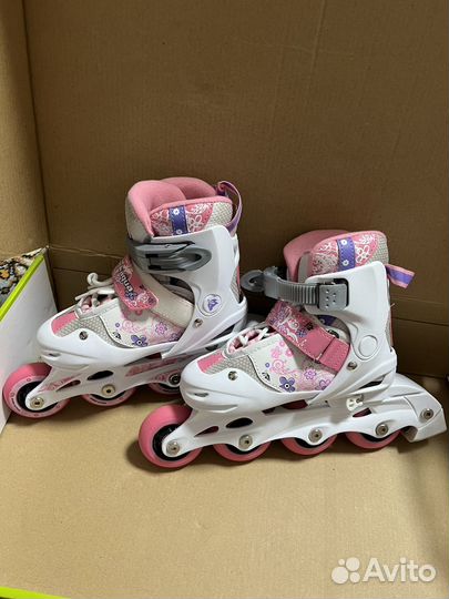 Ролики детские для девочки, размер 27-30