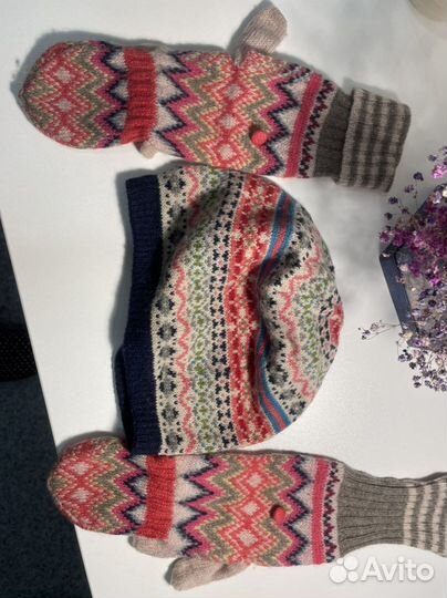 Accessorize/шапка, шарф и перчатки-комплектом