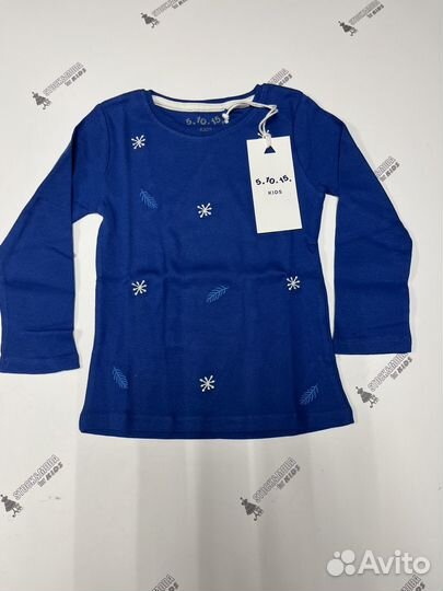 Туника кофта синяя для девочки новая 5.10.15 р 98
