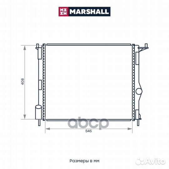 Радиатор охл. двигателя LADA Largus 12, Renault