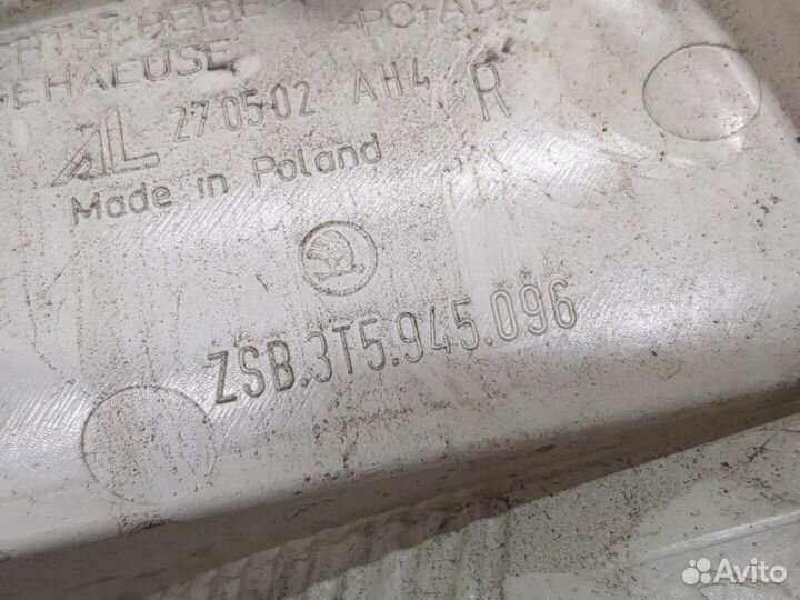 Фонарь (задний) Skoda SuperB, 2008