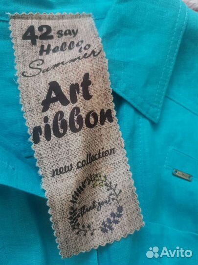 Льняное платье Art ribbon, 42-44