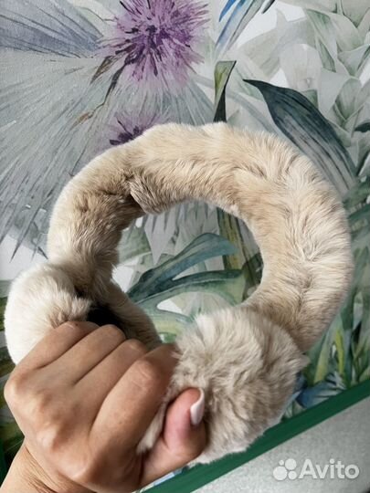 Меховые наушники